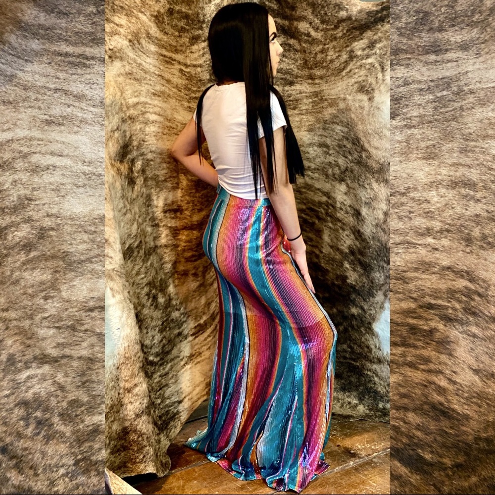 Sequin Serape Skirt - Picture 6 of 11